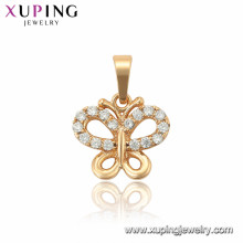 33864 xuping 18k gold plated fashion butterfly pendant